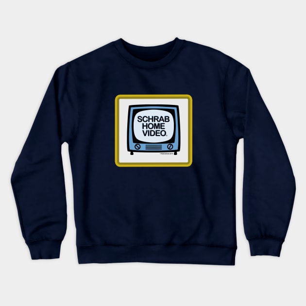 Schrab Home Video TV logo in Station Colors Crewneck Sweatshirt by RobSchrab